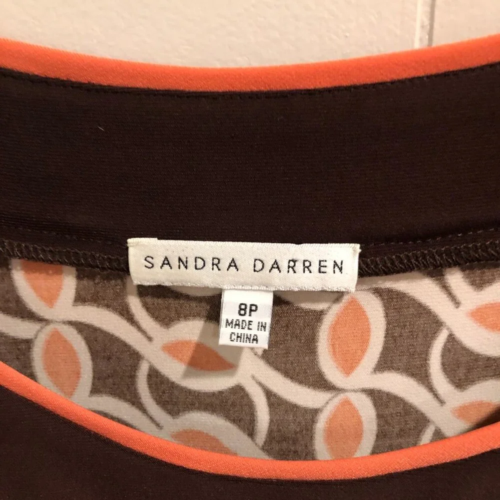 Sandra Darren Dress, Size 8 petite - Picture 2 of 7